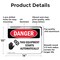 Signmission This Equipment Starts Automatically Danger Sign, Aluminum, 14in W x 10in L, 2PK OS-2PACK-DS-A-1014-L-2325 - alternate 7